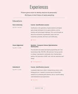 My Experiences - Best Free WordPress Theme