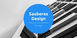 Sauberes Design - HTML- Und CSS-Vorlage