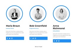 Einige Teammitglieder – Vorlage Für Website-Builder