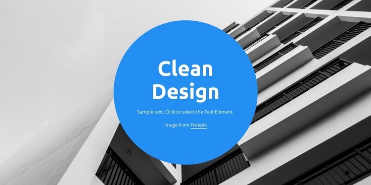 Clean design Elementor Template Alternative