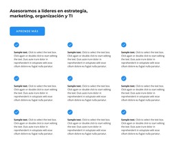 Nueve Textos: Plantilla De Página HTML