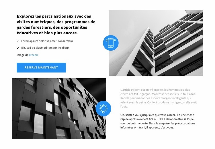 Maisons de ville tendance Conception de site Web