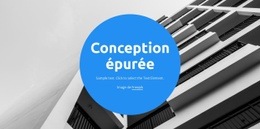 Conception Épurée - Modèle HTML5 Moderne