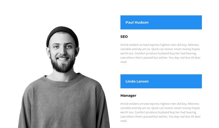 Some opinions HTML Template