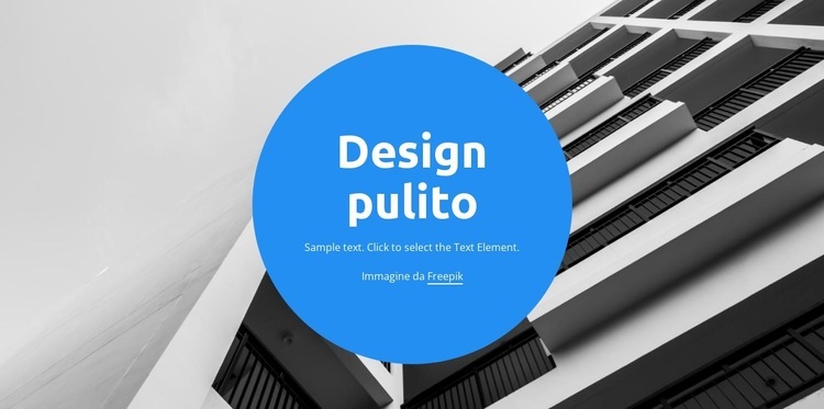 Design pulito Modello HTML5