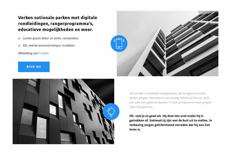 Trendy herenhuizen Joomla-sjabloon