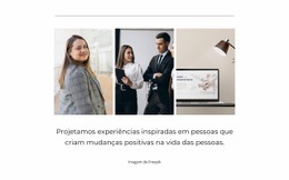 Maquete De Site Premium Para Nosso Espaço Aberto