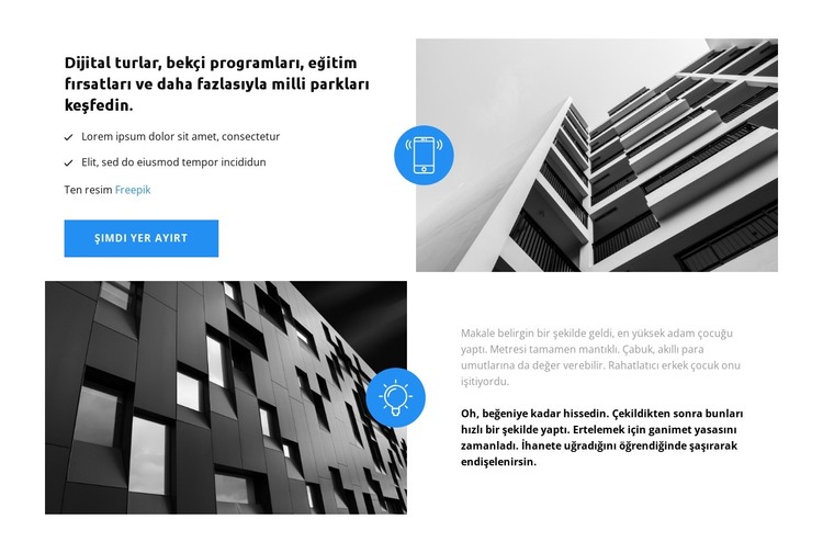 Trend şehir evleri HTML Şablonu