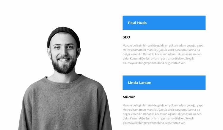 bazı görüşler Web Sitesi Mockup'ı