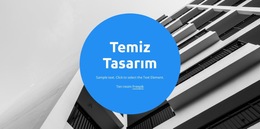 Temiz Tasarım - Web Sitesi Şablonunu Indirme