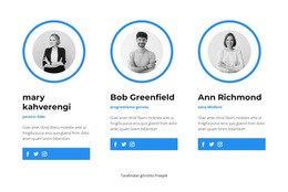 Bazı Ekip Üyeleri - Web Sitesi Şablonunu Indirme