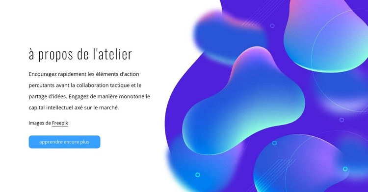 Image de marque et illustration Modèle HTML