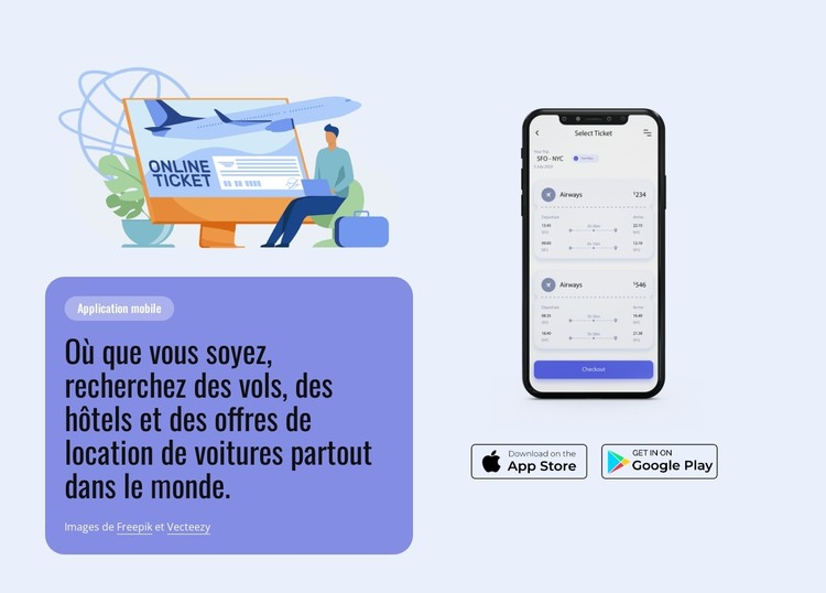Téléchargez notre application Modèle HTML