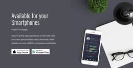 Mobile Applications - Personal Website Template