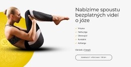 HTML Webové Stránky Pro Videa Z Jógy Zdarma