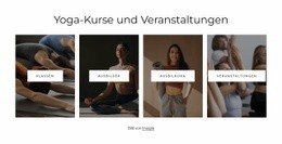 Yogakurse Und Veranstaltungen - HTML5-Responsive Vorlage