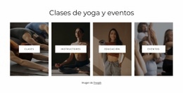 Clases De Yoga Y Eventos - Página De Destino