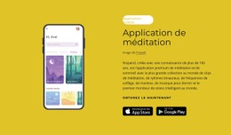Page HTML Pour Application De Méditation