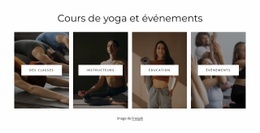 Modèle D'Une Page Le Plus Créatif Pour Cours Et Événements De Yoga