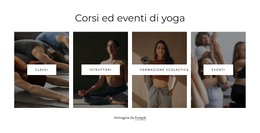 Sito Web HTML Per Corsi Ed Eventi Di Yoga