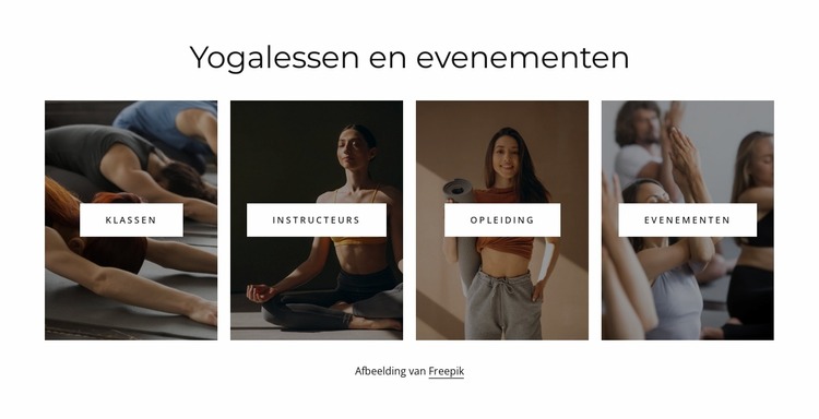 Yogalessen en evenementen Joomla-sjabloon