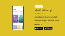 Gratis Ontwerpsjabloon Voor Meditatie-App