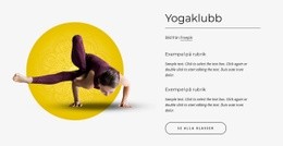 Hatha Yogaklubb - Webbplatsmall Gratis Nedladdning