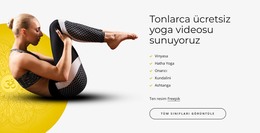 Ücretsiz Yoga Videoları - HTML Şablonu Indirme