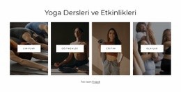 Yoga Dersleri Ve Etkinlikleri - HTML5 Duyarlı Şablon