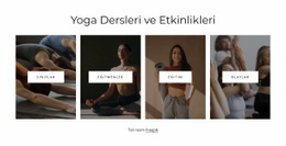 Yoga Dersleri Ve Etkinlikleri Için Çarpıcı Web Tasarımı