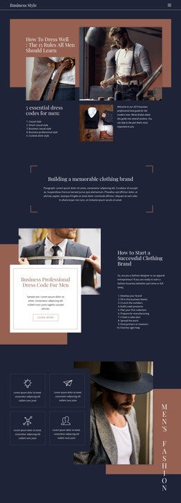 Winning Rules Of Fashion - Best Homepage Design