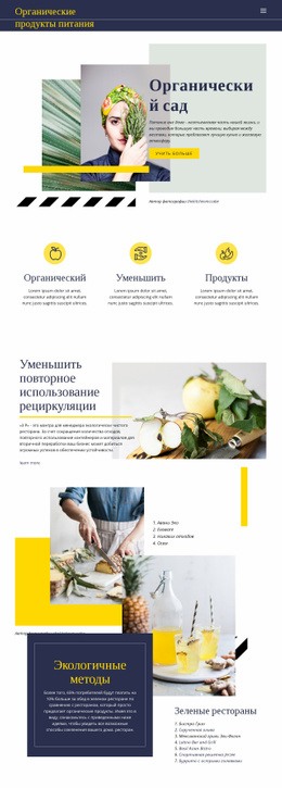 Органические Натуральные Продукты – Тема WordPress С Возможностью Перетаскивания