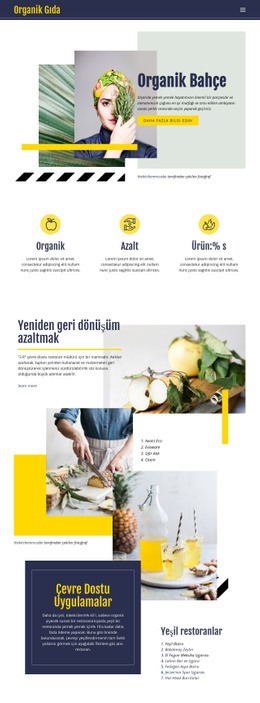 Organik Doğal Gıda - HTML Web Sitesi Şablonu