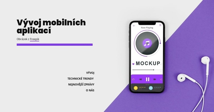 Vývoj mobilních aplikací Šablona HTML