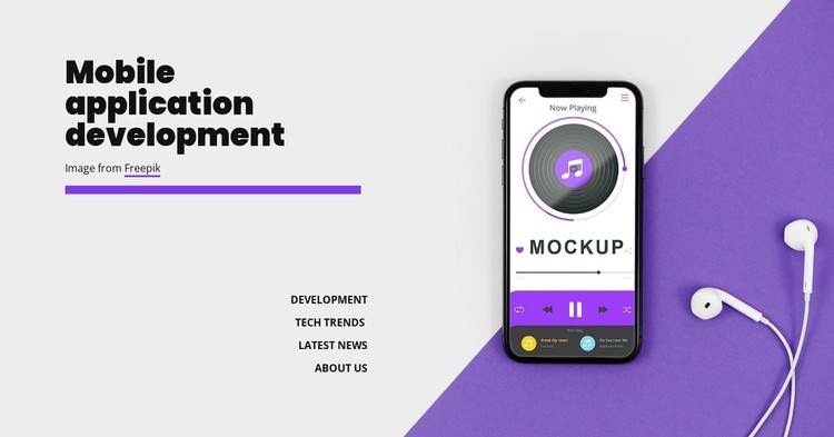 Mobole application development CSS Template