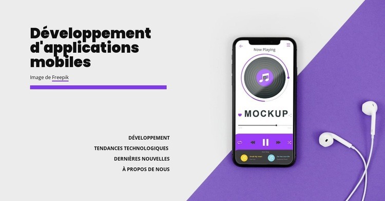 Développement d'applications Mobole Modèle