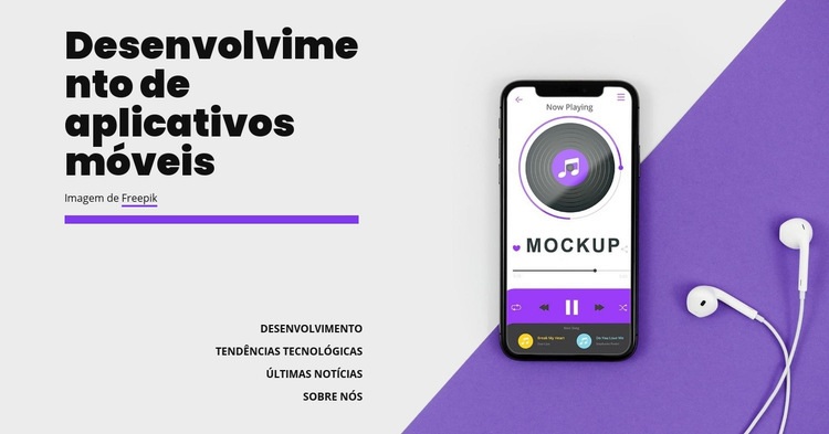 Desenvolvimento de aplicativos Mobole Landing Page