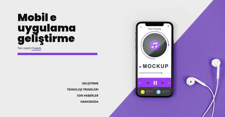 Mobole uygulama geliştirme Açılış sayfası