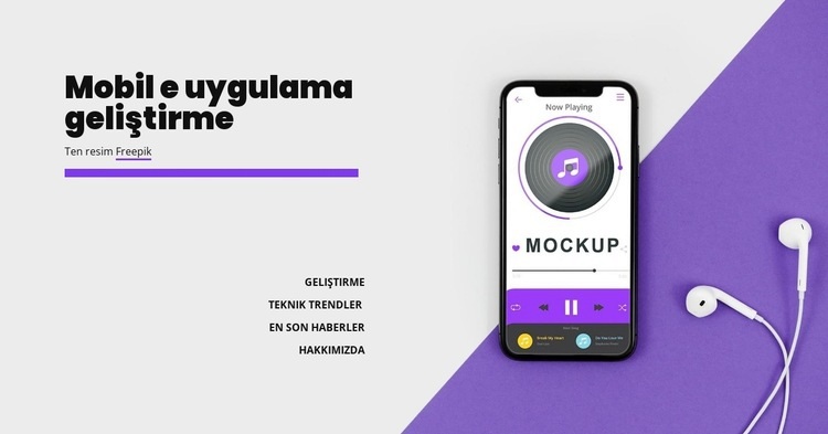 Mobole uygulama geliştirme Şablon