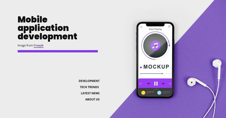 Mobole application development Website Builder Templates