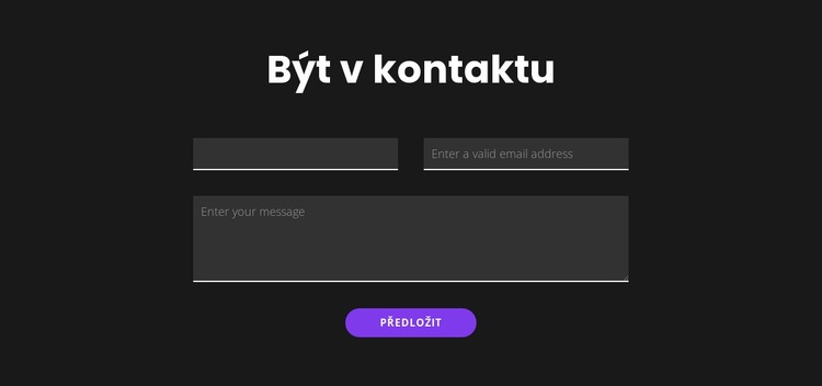 Spojte se s tmavým pozadím Téma WordPress