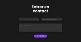 Conception Web Gratuite Pour Entrez En Contact Avec Un Fond Sombre