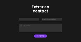 Entrez En Contact Avec Un Fond Sombre - Page De Destination De Téléchargement Gratuit