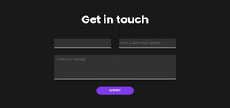 Get In Touch With Dark Background - HTML Builder Drag And Drop