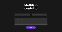 Entra In Contatto Con Uno Sfondo Scuro - Modello HTML5 Multiuso Creativo