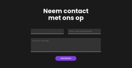 Neem Contact Op Met Een Donkere Achtergrond Sjabloon Voor Bestemmingspagina'S