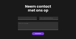 Neem Contact Op Met Een Donkere Achtergrond - Sjabloon Voor Websitebouwer