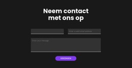 Neem Contact Op Met Een Donkere Achtergrond - HTML Builder Drag And Drop