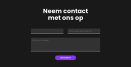 Neem Contact Op Met Een Donkere Achtergrond - Gratis Websitesjabloon