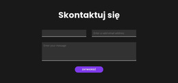 Skontaktuj Się Z Ciemnym Tłem - Konfigurowalny Profesjonalny Motyw WordPress